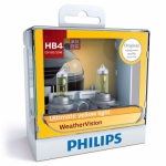  Philips Галогенная автомобильная лампа HB4 9006 Philips Weather Vision 55W (2шт.)